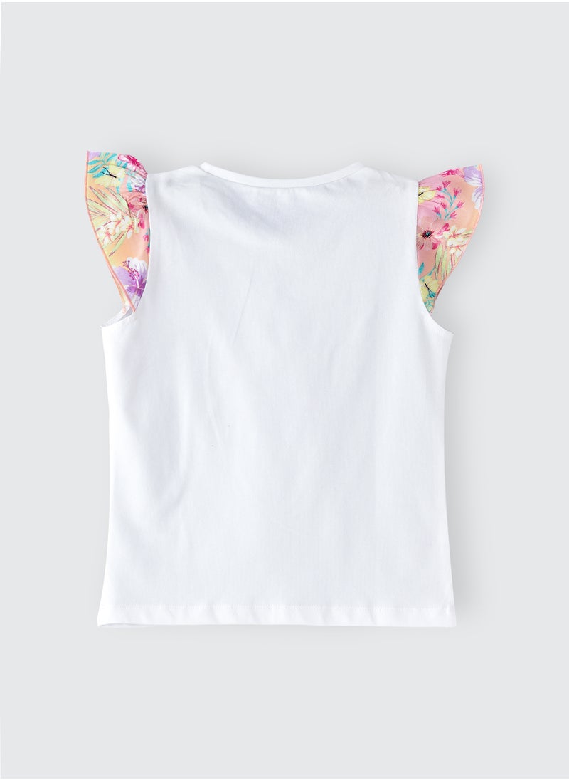 Jelliene Sunshine Squad: Girls' Comfy Cotton Tees Playful & Summer Fun  - Image 2