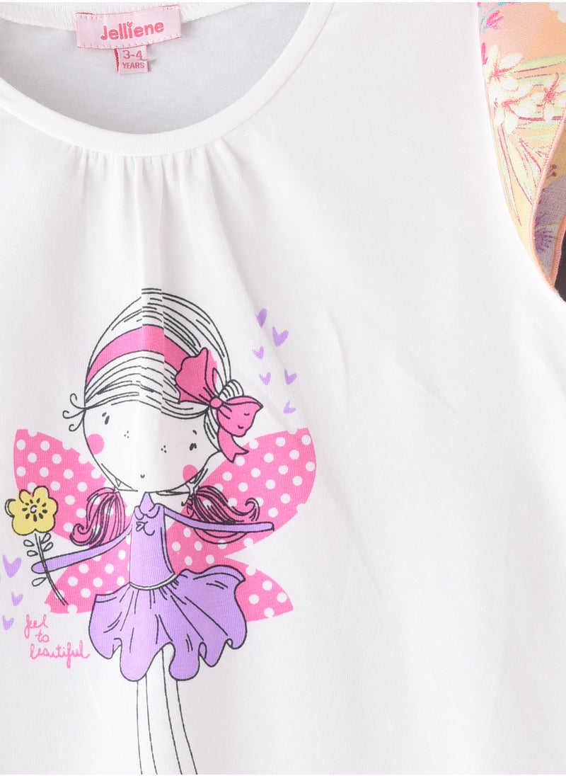 Jelliene Sunshine Squad: Girls' Comfy Cotton Tees Playful & Summer Fun  - Image 3