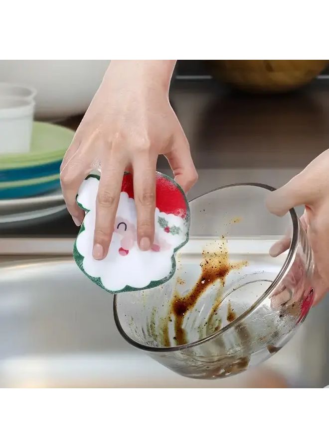 Gingerbread Man Heavy Duty Double Sided Dish Sponges with Hanging Loop - Image 2