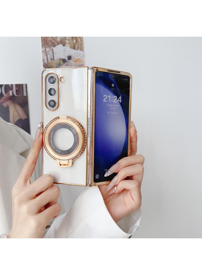 اس-توب جراب لهاتف Samsung Galaxy Z Fold4 5G، جراب قابل للطي مع حامل دوار من MagSafe، جراب هاتف مقاوم للصدمات من الكمبيوتر الشخصي - Image 2