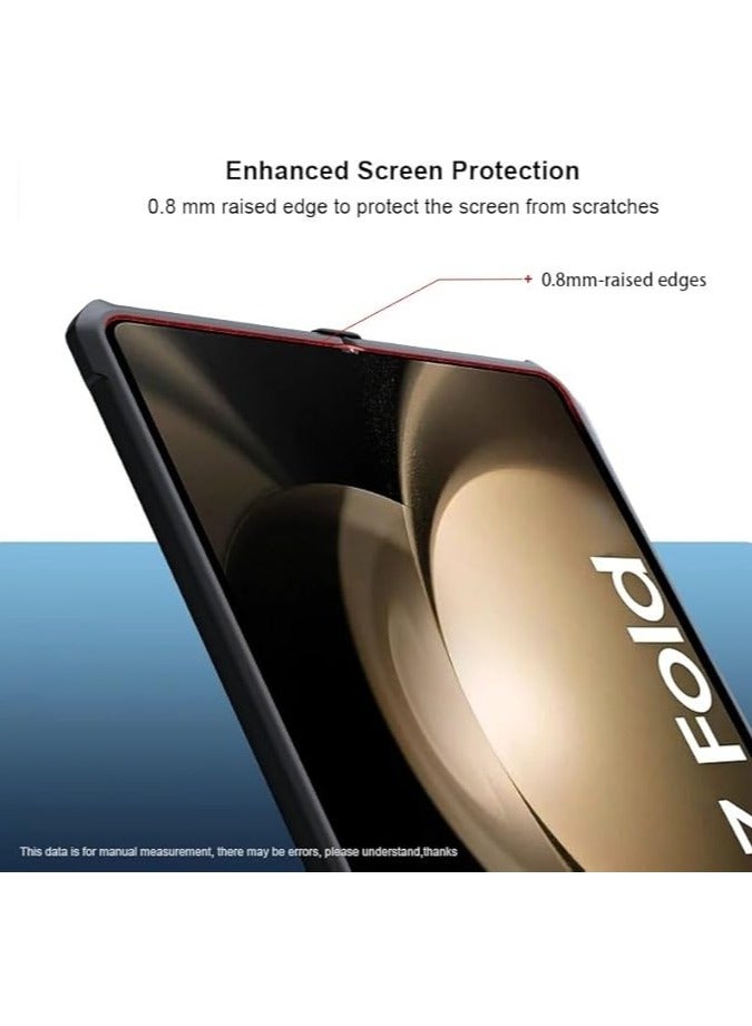 عام الغطاء متوافق مع Samsung Galaxy Z Fold 6، 【حماية الوسادة الهوائية】 إطار TPU ناعم حماية للكاميرا متوافق مع حالة مقاومة للصدمات لـ Samsung Galaxy Z Fold 6 - Image 4