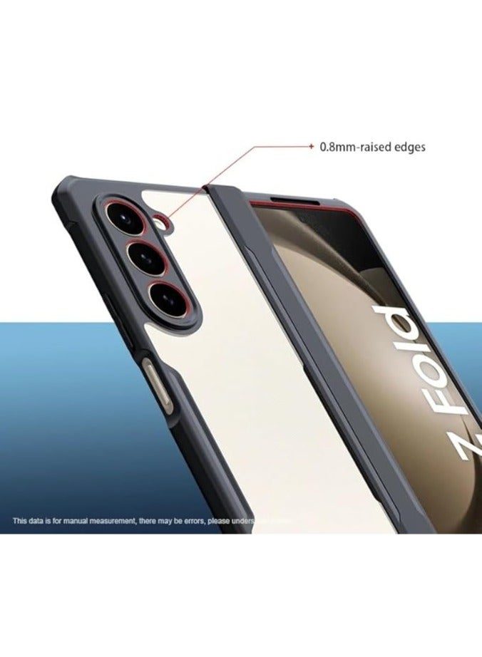 عام الغطاء متوافق مع Samsung Galaxy Z Fold 6، 【حماية الوسادة الهوائية】 إطار TPU ناعم حماية للكاميرا متوافق مع حالة مقاومة للصدمات لـ Samsung Galaxy Z Fold 6 - Image 5