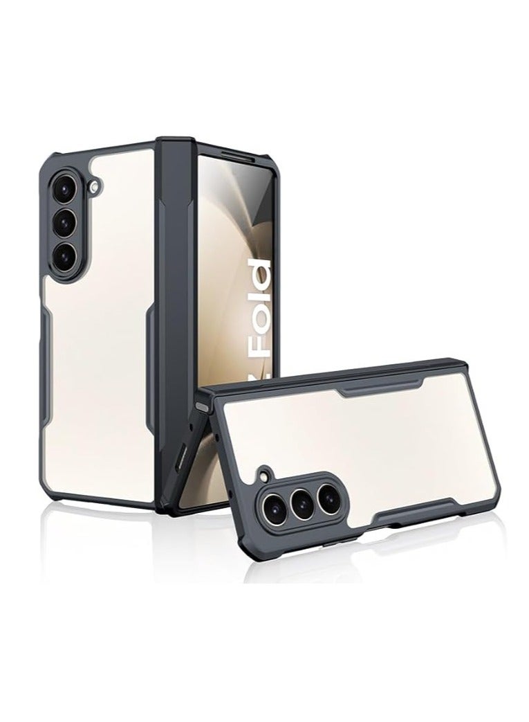 عام الغطاء متوافق مع Samsung Galaxy Z Fold 6، 【حماية الوسادة الهوائية】 إطار TPU ناعم حماية للكاميرا متوافق مع حالة مقاومة للصدمات لـ Samsung Galaxy Z Fold 6 - Image 1