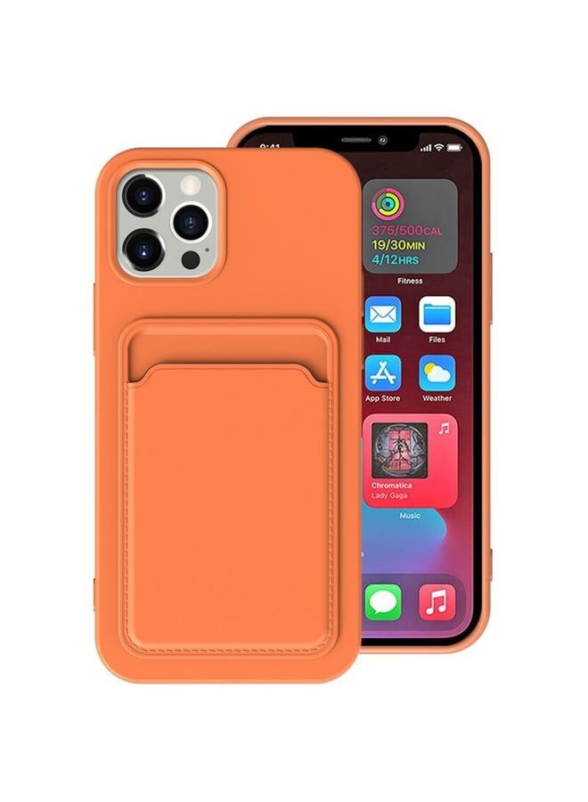 اس-توب جراب لهاتف iPhone 11 Pro Max مصنوع من مادة TPU + بطانة من الفلانيل، جراب مقاوم للصدمات مع فتحات للبطاقات - Image 1