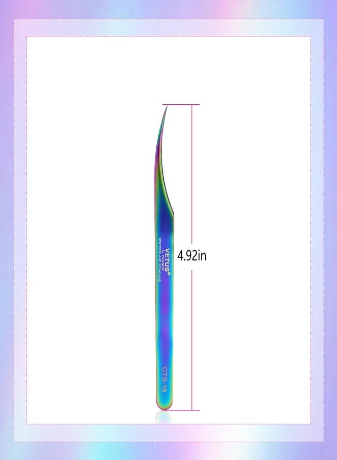 EMEDA Eyelash Tweezers - Dolphin Lash Extension Tweezers With Fiber Tip - Stainless Steel for Lash Artists and Beginners - Image 5