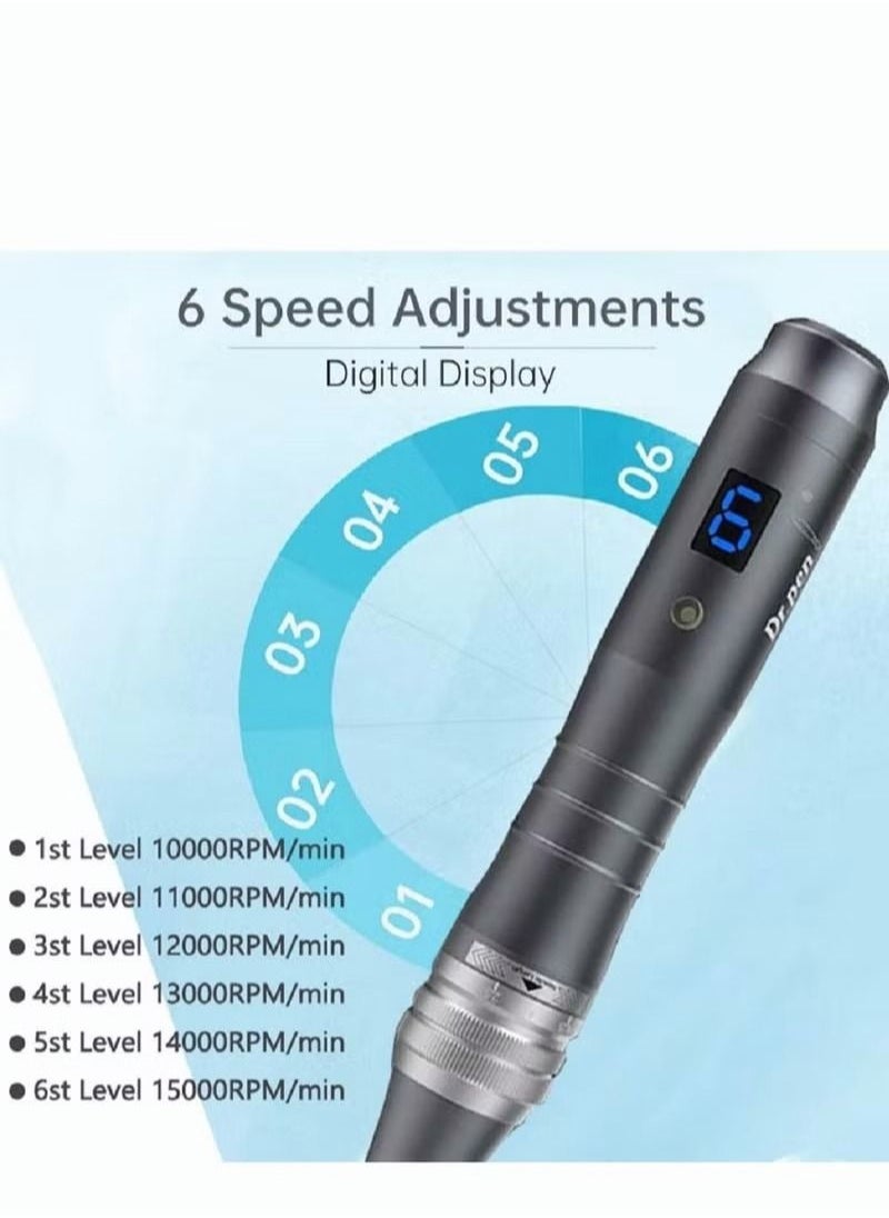 Dr.pen Dr. Pen Ultima M8 Professional Microneedling Pen - Cordless Derma Auto Pen - Best Face and Body Skincare Kit with 20pcs Multiple specification needles  - Image 5