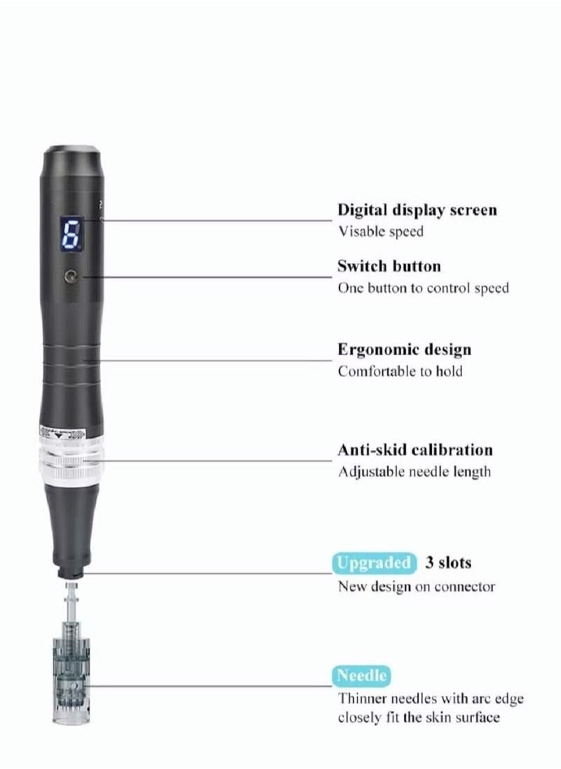 Dr.pen Dr. Pen Ultima M8 Professional Microneedling Pen - Cordless Derma Auto Pen - Best Face and Body Skincare Kit with 20pcs Multiple specification needles  - Image 4