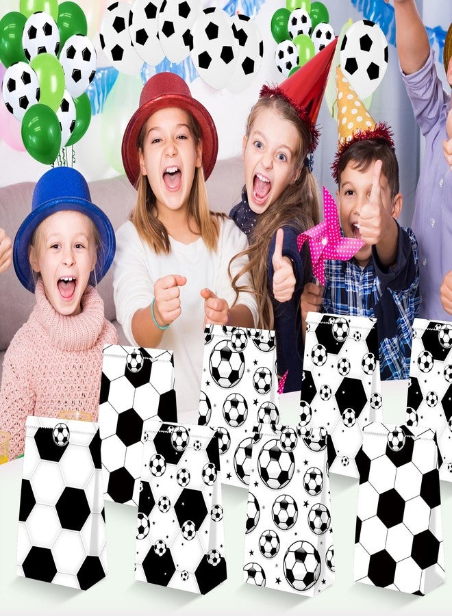 BQK 24Pcs Soccer Goodie Bags Soccer Snack Bags Soccer Party Favors Soccer Party Bags Soccer Treat Bags for Soccer Birthday Party Supplies Soccer Party Favors - Image 5