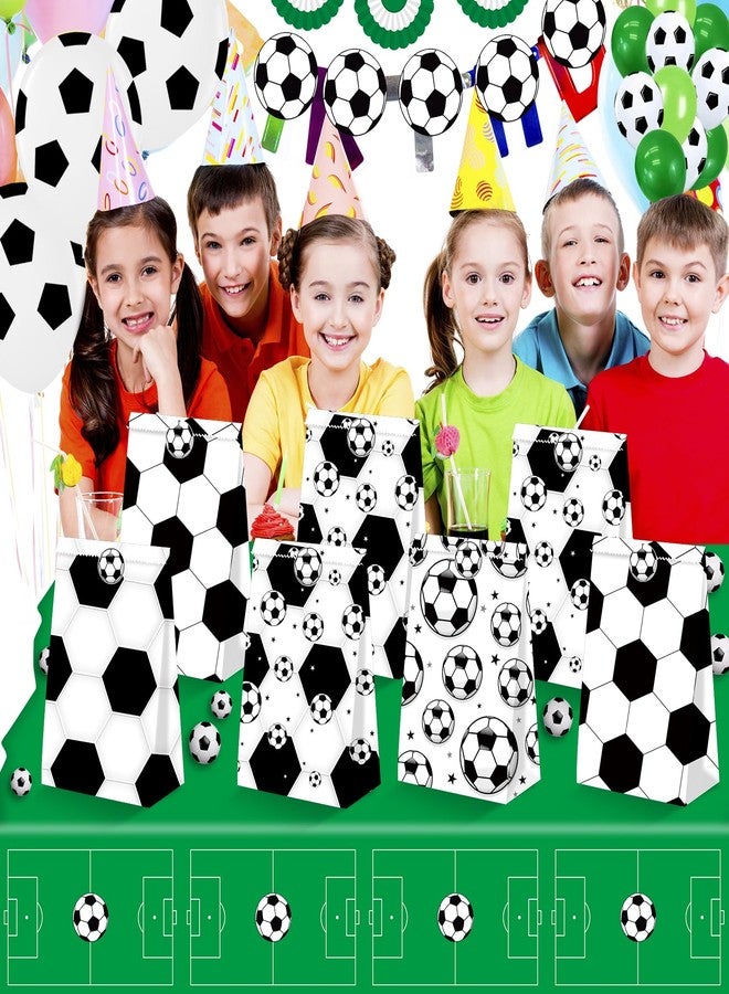 BQK 24Pcs Soccer Goodie Bags Soccer Snack Bags Soccer Party Favors Soccer Party Bags Soccer Treat Bags for Soccer Birthday Party Supplies Soccer Party Favors - Image 2