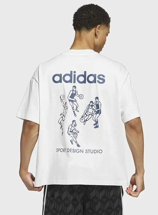 اديداس adidas Sport Design Studio Players Graphic T-Shirt