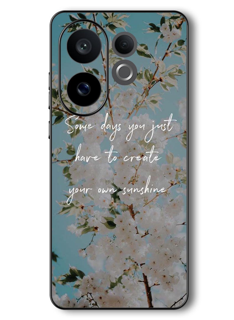 Theodor Case Compatible with Vivo V60 6.77 Inch Protection Shockproof Bumper Cover Create your sunshine - Image 1