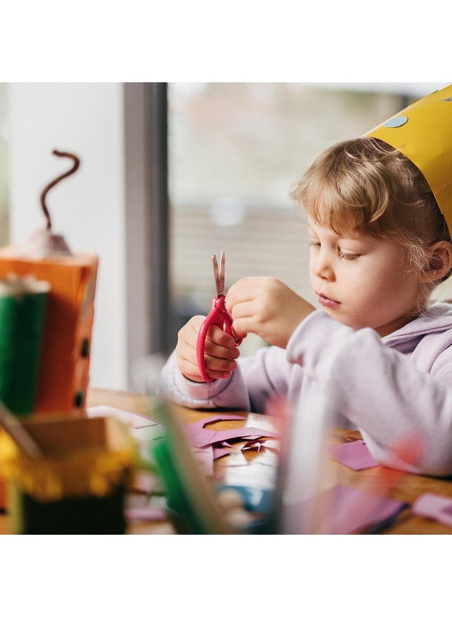 Fiskars 5" Blunt-Tip Scissors for Kids Ages 4-7, For School or Crafting, Premium Pink (Pack of 1) - Image 4