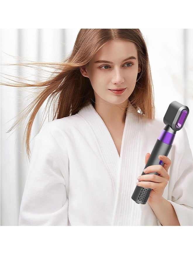 general Low Noise Hair Dryer, 5-In-1 Hair Styler Tool, High Speed Salon Dryer Tool, Portable Noiseless Design Salon Hair Tool, with Thermo Control Hot Air Blow Dryer Spinning Brush (with Two Curling Irons) - Image 4