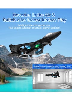 Generic RC Aeroplane 2.4GHz Remote Controlled Aeroplane L0712 Quadcopter Floating Fighter Plane RC Aeroplane RTF for Beginners, Children and Adults, APlane Toy with Coloured Lights USB Charging  - Image 4