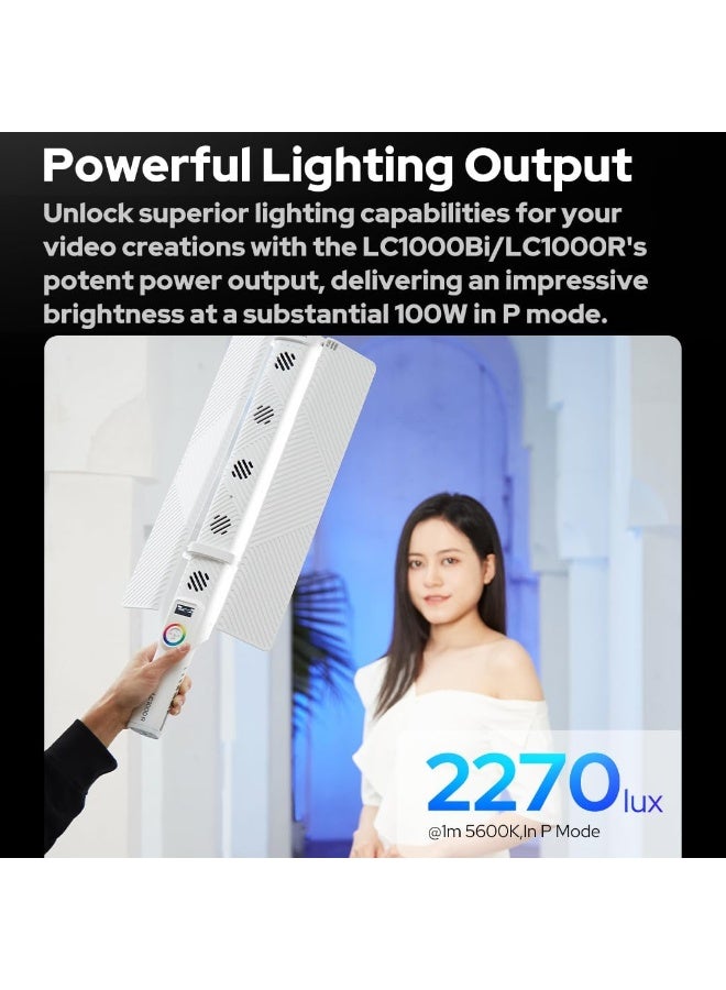 GODOX LC1000R RGB LED Light Stick – Handheld Full-Color Video Light with FX Effects & Adjustable Color Temperature (2500K–8500K) - Image 2