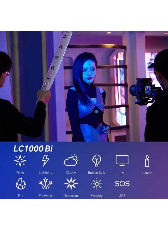 GODOX LC1000R RGB LED Light Stick – Handheld Full-Color Video Light with FX Effects & Adjustable Color Temperature (2500K–8500K) - Image 4