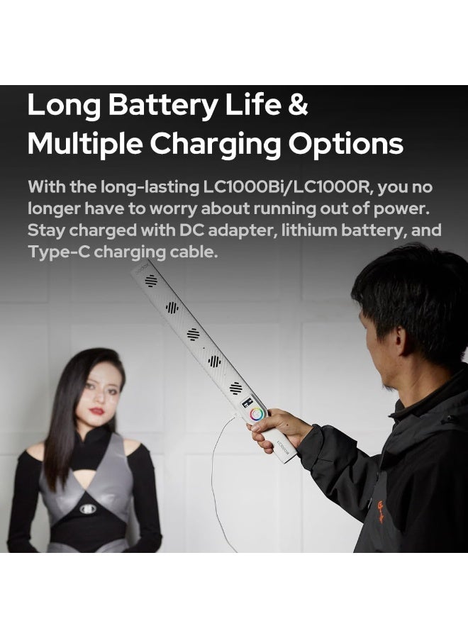 GODOX LC1000R RGB LED Light Stick – Handheld Full-Color Video Light with FX Effects & Adjustable Color Temperature (2500K–8500K) - Image 3