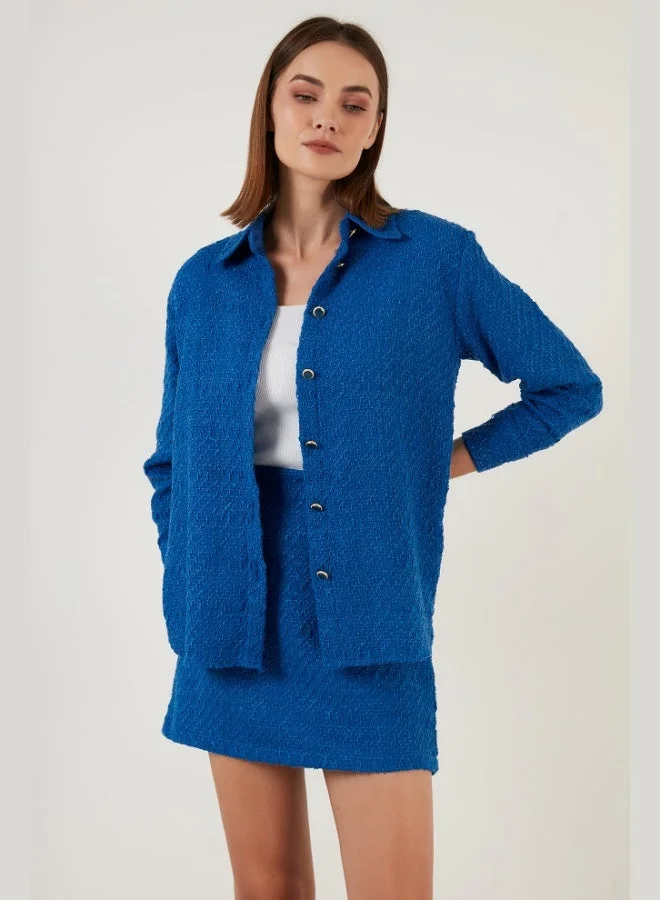 Lela Lela Cotton Oversize Tweed Shirt Women's SHIRT 42190503