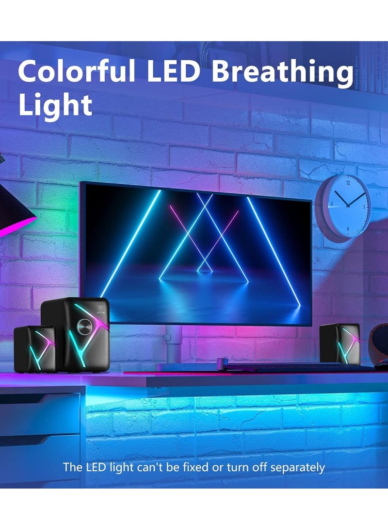 XTRIKE ME SK610 2.1 Stereo Wired Gaming Speakers with Subwoofer, RGB Lights Stereo Bass 11W - Image 5