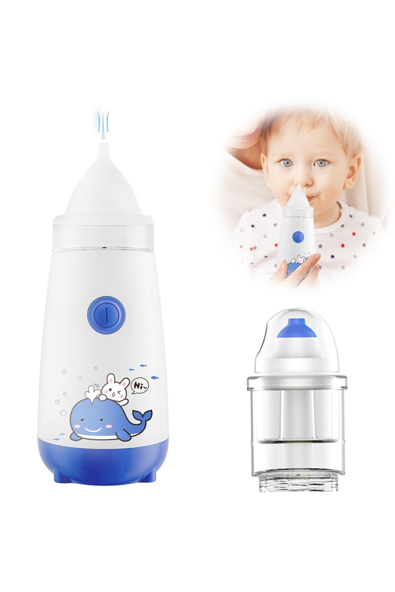 شفاط أنف ومنظف أنف 2 في 1 كهربائي محمول للأطفال مع 3 مستويات لتخفيف الاحتقان مع 21 عبوة ملح للتنظيف والتلطيف - Image 1