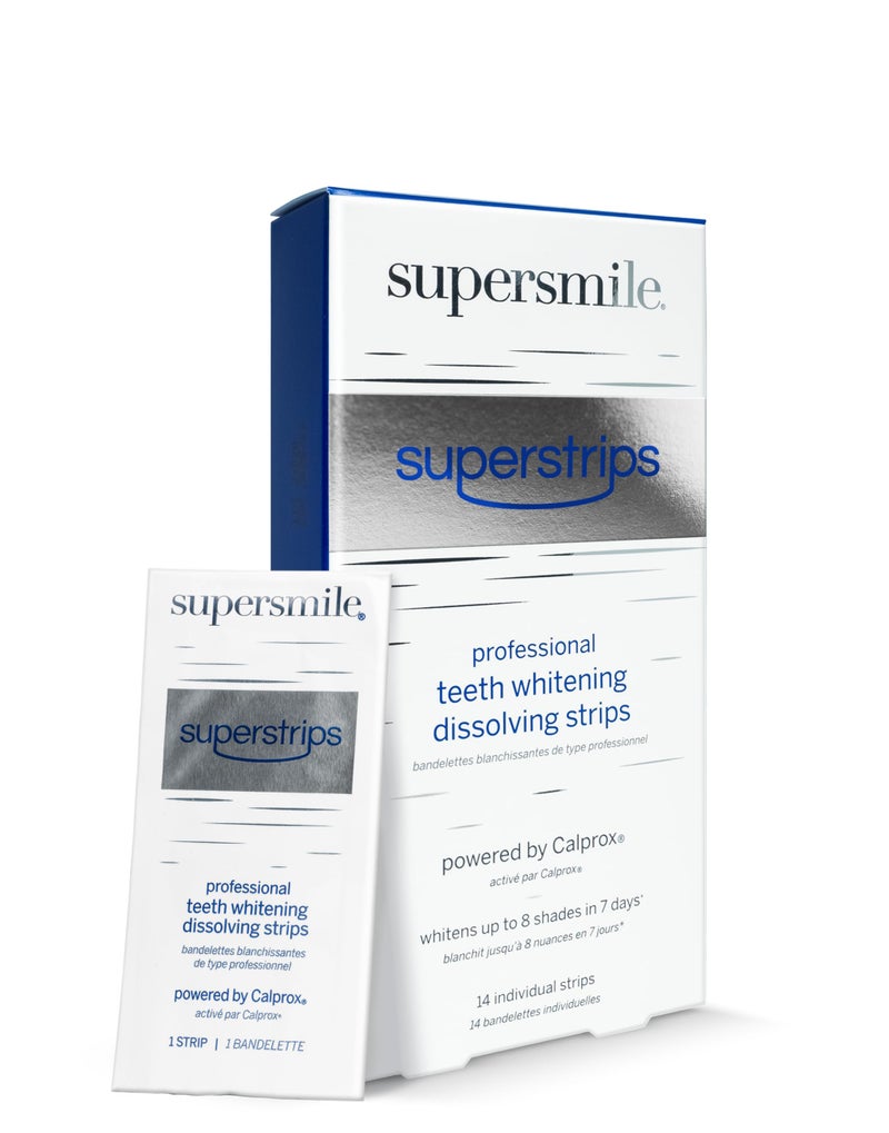 Whitening Strips Superstrips by Supersmile Professional Teeth Whitening Strips Enamel Safe Teeth Whitener for Sensitive Teeth