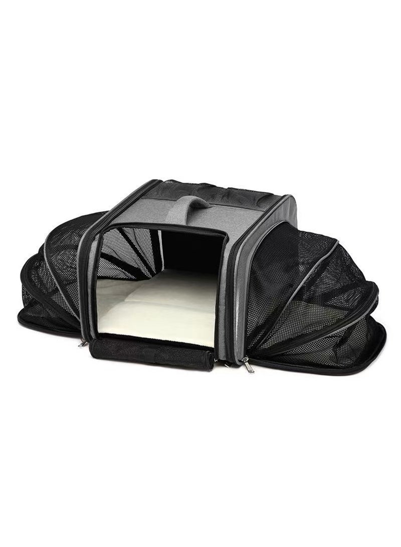 GT-Wheel Pet Backpack Cat Carrier Extra Large Expandable Airline Approved Dog Carrier for Small Dogs and Cats  - Image 1