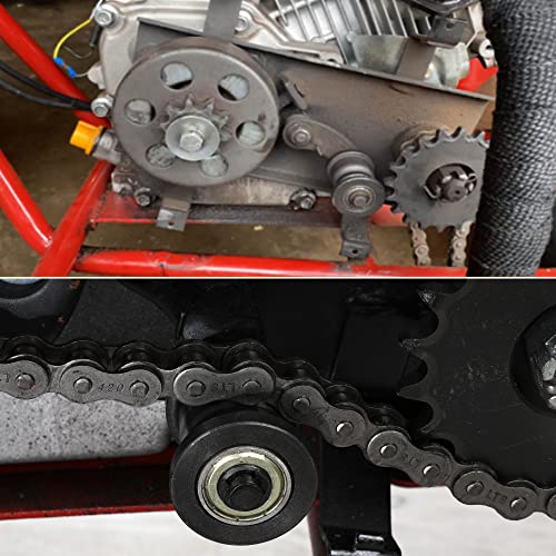 GREHUA Mini Bike Chain Tensioner & 420 Chain 42 Links Compatible with Coleman CT200U CT200U-EX BT200X Hensim Baja Heat Warrior MB165 TrailMaster MB200 Minibike Predator 212cc 196cc 6.5Hp Engine Parts - Image 2