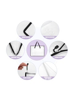 Excefore 2 Pack Art Portfolio Case, Portfolio Folder for Artwork, Posters Storage Bag with Zipper and Handle Mesh Folder Organizers for Poster, Scrapbook, Keepsake and Bulletin Board(19x25 in)  - Image 3
