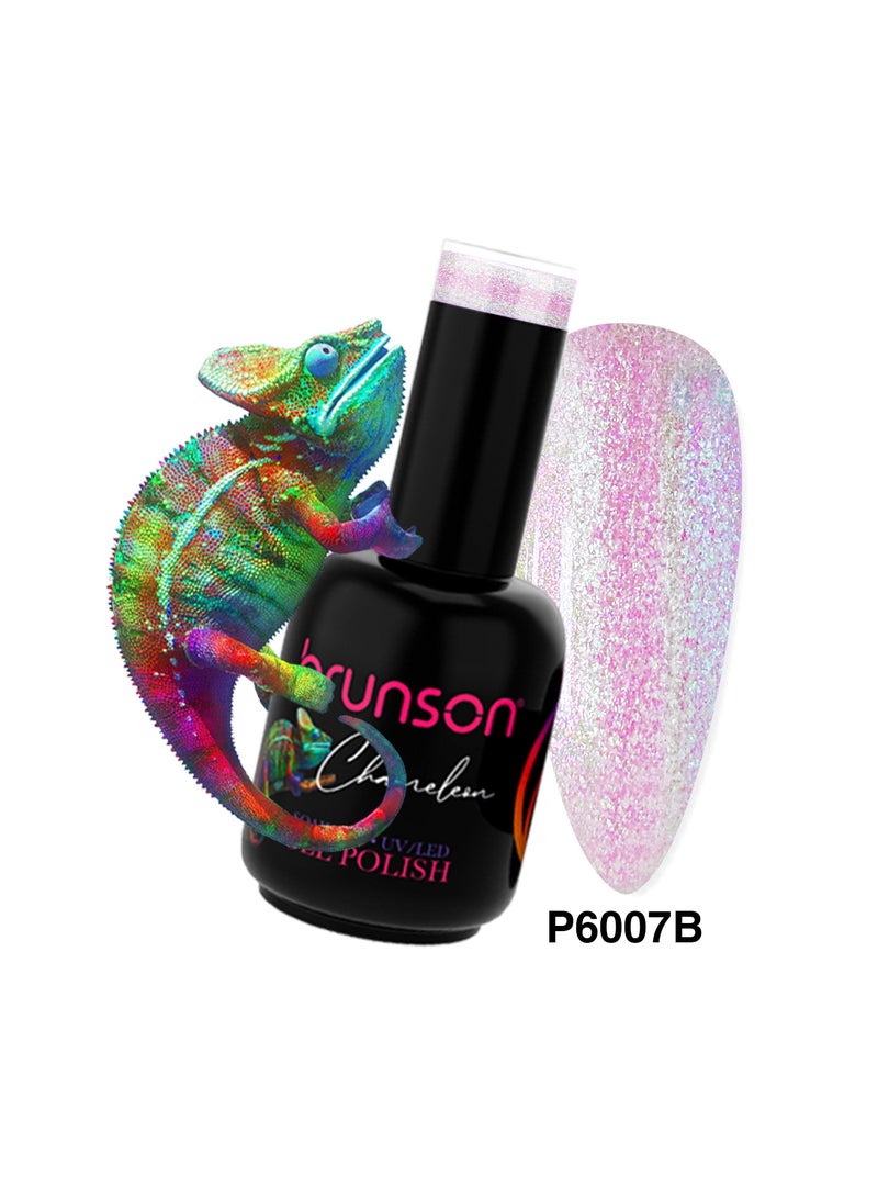 brunson 18ml Chameleon Gel Nail Polish: Glossy Shine, Long-Lasting Soak-off UV/LED Gel for Nail Art French Manicure Pedicure. Salon Quality, Chip Resistant, Trendy Sparkly Acrylic Nails. - Image 1