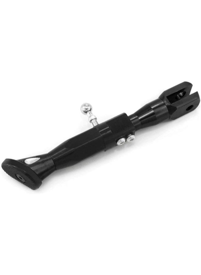 klarako CNC Motorcycle Kickstand Foot Side Stand Bracket Crossbar Supporter Adjustable Height 2125CM Tripod Single Side brace Electric Universal Motorcycle Dirt Bike (Black) - Image 4
