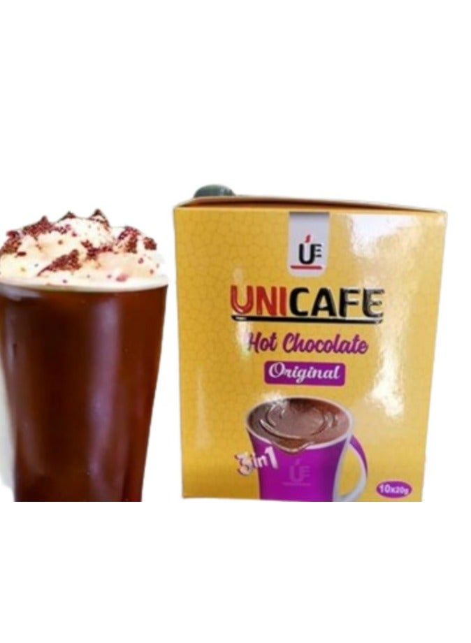UniCafé Uni Cafe Hot Chocolate Powder Drink - 10 Sachets, 20 gm - Image 2