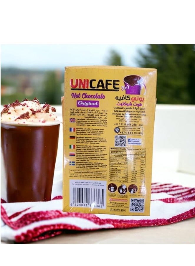 UniCafé Uni Cafe Hot Chocolate Powder Drink - 10 Sachets, 20 gm - Image 3