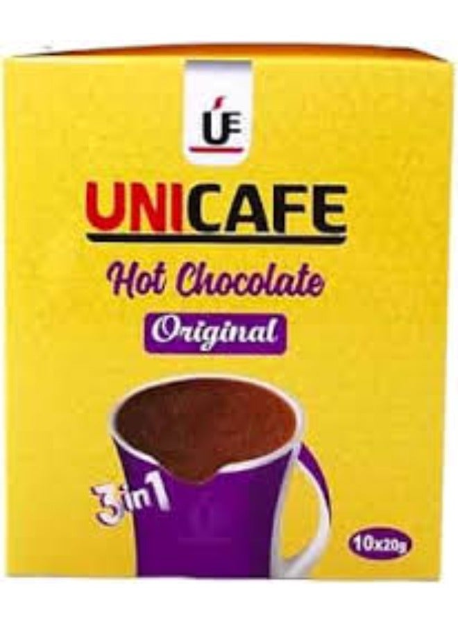 UniCafé Uni Cafe Hot Chocolate Powder Drink - 10 Sachets, 20 gm - Image 1