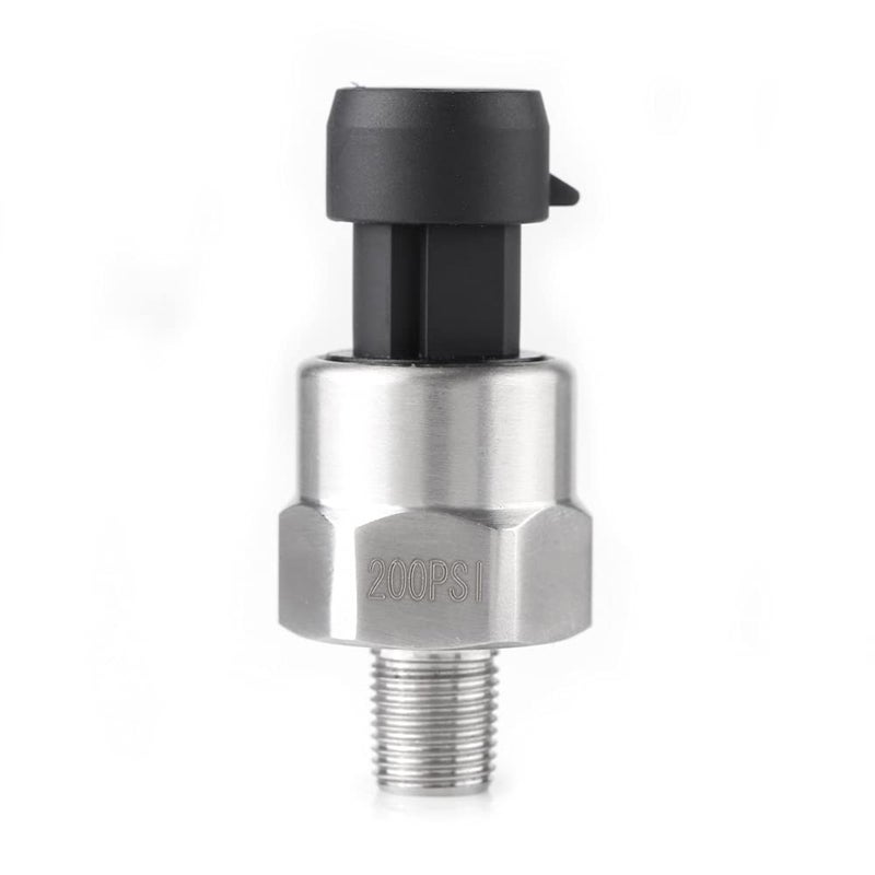 محول ضغط، مستشعر ضغط من الفولاذ المقاوم للصدأ بخيط 1/8NPT، جهد كهربائي مستمر (DC) 5V، محول لإرسال البيانات، مستشعر لقياس الضغط، مناسب لاستخدامات الزيت والوقود والهواء والماء (حد أقصى ضغط: 200 PSI) - Image 3