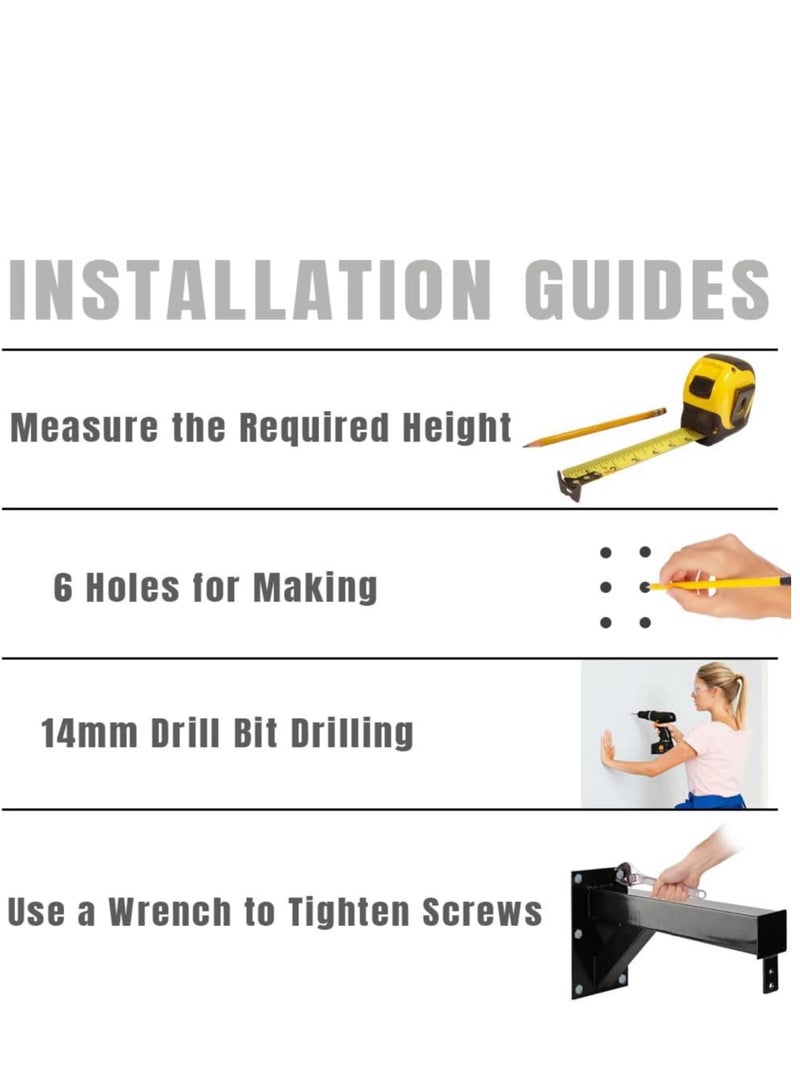 سكاي لاند حامل الحائط الثقيل لكيس اللكم EM-1877 | علاقة ملاكمة جدارية للأكياس الثقيلة | دعم فولاذي قوي | مثالي للتدريب على الكيك بوكسينغ، وفنون القتال المختلطة (MMA) وصالة الألعاب الرياضية المنزلية - Image 4