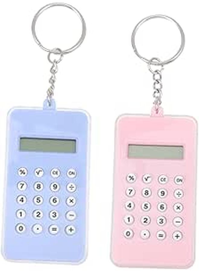 Mathematical Calculator Pendant Keychain 2 Piece Set For Classroom Decor - Image 1