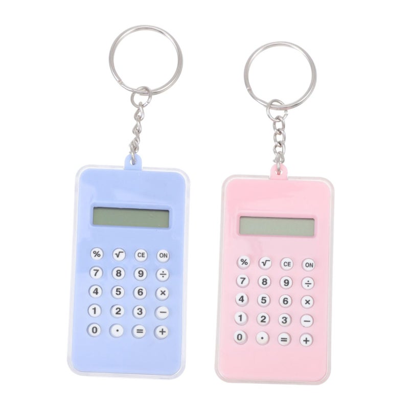 Mathematical Calculator Pendant Keychain 2 Piece Set For Classroom Decor - Image 2