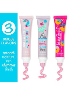 Expressions 24pc Flavored Lip Gloss for Kids and Teens - Unicorn Themed Lip Gloss in Assorted Fruity Flavors, Unicorn Gifts for Girls, Teen Girls Party Favors, Non Toxic Makeup  - Image 3