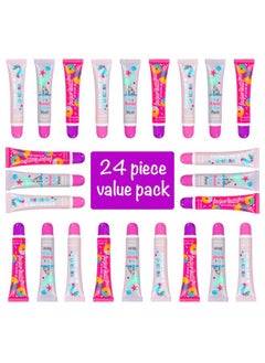 Expressions 24pc Flavored Lip Gloss for Kids and Teens - Unicorn Themed Lip Gloss in Assorted Fruity Flavors, Unicorn Gifts for Girls, Teen Girls Party Favors, Non Toxic Makeup  - Image 2