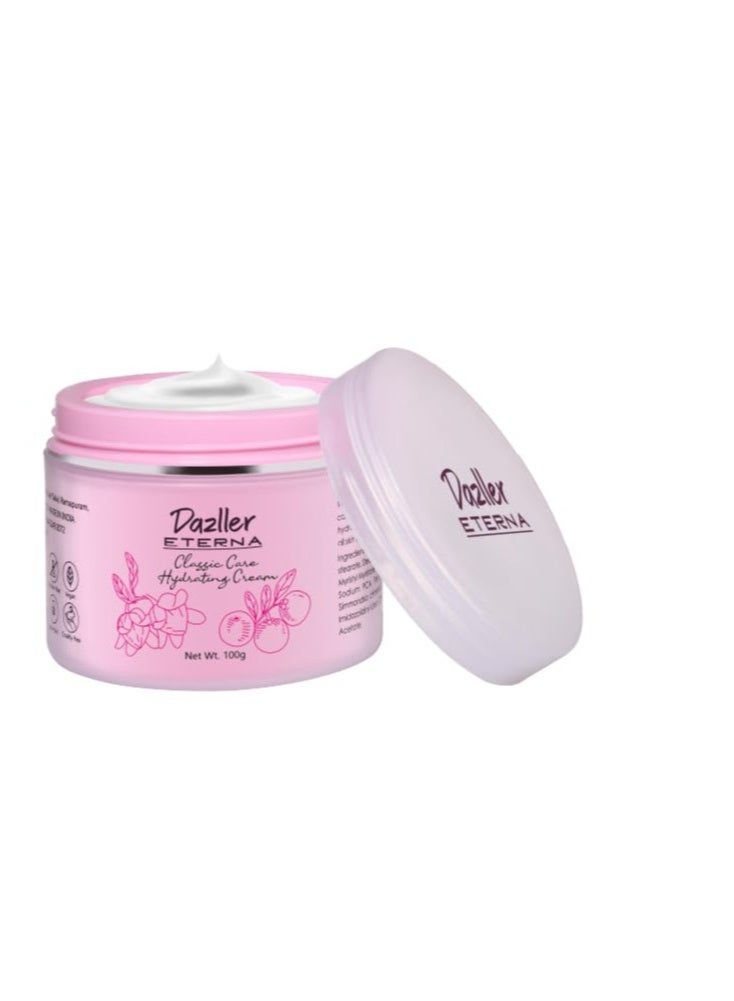 Dazller Eterna Sheer Glow Compact Powder 12g + Classic Care Hydrating Cream (100g), Natural SC, Oil Control, SPF PA++, Matte, Up to 8-hrs Stay, Zero Caking - Image 3