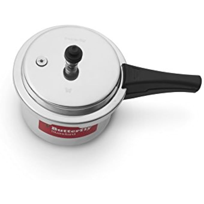 باترفلاي طنجرة ضغط قياسية من الألومنيوم سعة 5 لترات باللون الفضي - Image 3