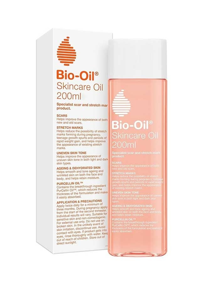 Bio-Oil Skincare Body Oil 200mL, Vitamin E Serum for Improve Scars/Stretch Marks/Skin Tone, Moisturizing and Firming Skin Massage Essential Oil - Image 1