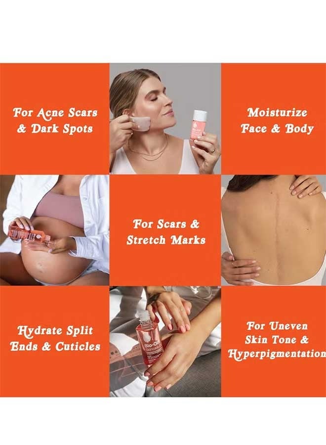 Bio-Oil Skincare Body Oil 200mL, Vitamin E Serum for Improve Scars/Stretch Marks/Skin Tone, Moisturizing and Firming Skin Massage Essential Oil - Image 4