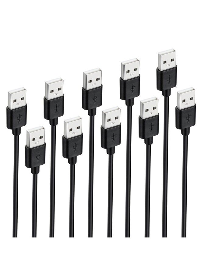 Smays 5-Pack USB A to USB A Cable, Double Male to Male Data Transfer Cord 3 ft - Image 1