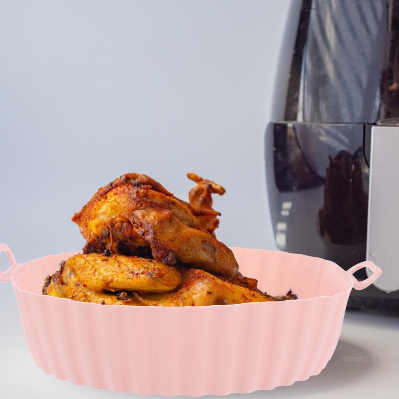 2Pcs Household Air Fryer Liner Kitchen Air Fryer Mat Multi-Function Air Fryer Basket - Image 5
