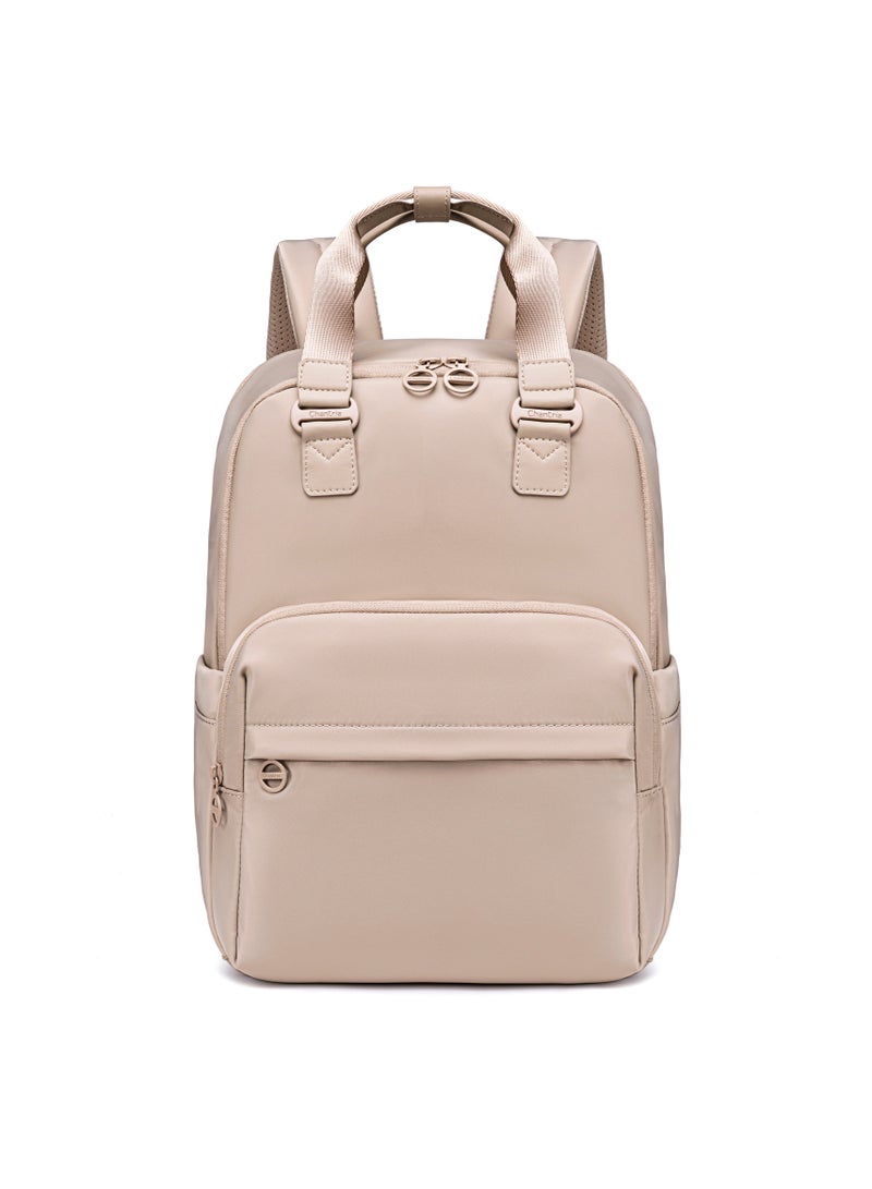 Chantria Premium Nylon Laptop Daypack for Women Water Resistant Durable Multifunctional Anti-Theft Backpack for Casual/Office/School/College, CB00778-Khaki - Image 2