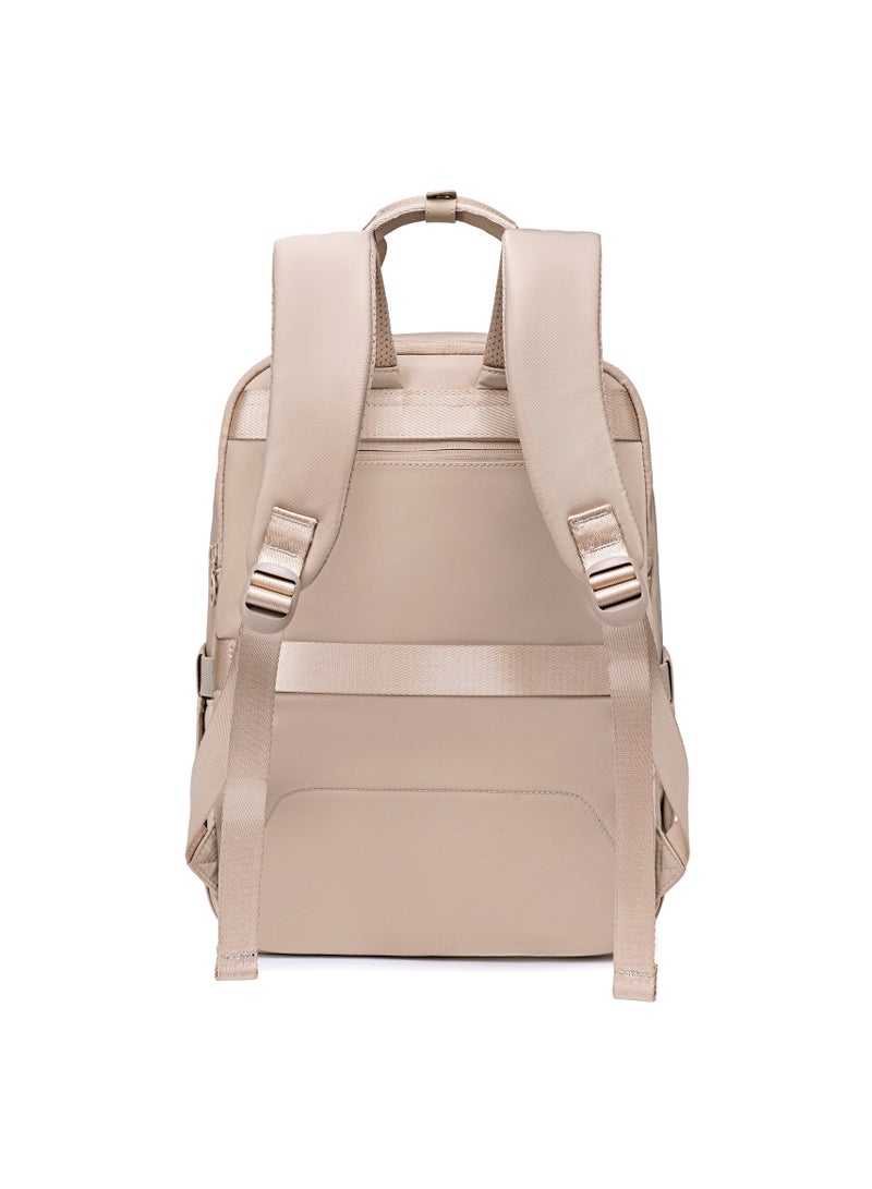 Chantria Premium Nylon Laptop Daypack for Women Water Resistant Durable Multifunctional Anti-Theft Backpack for Casual/Office/School/College, CB00778-Khaki - Image 3