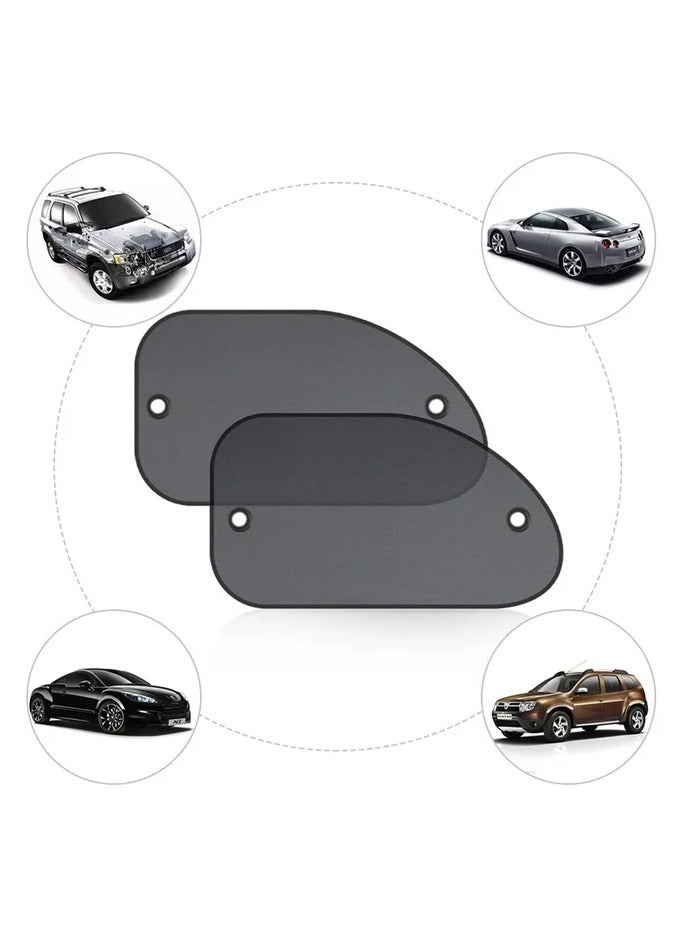 برو إليت عبوتان من ظلال نافذة السيارة العالمية، مظلة شمسية ملتصقة لنوافذ السيارة - حماية من الشمس والوهج والأشعة فوق البنفسجية لطفلك - ظلال شمسية لنافذة جانبية للأطفال مقاس 53 × 41 سم - Image 1