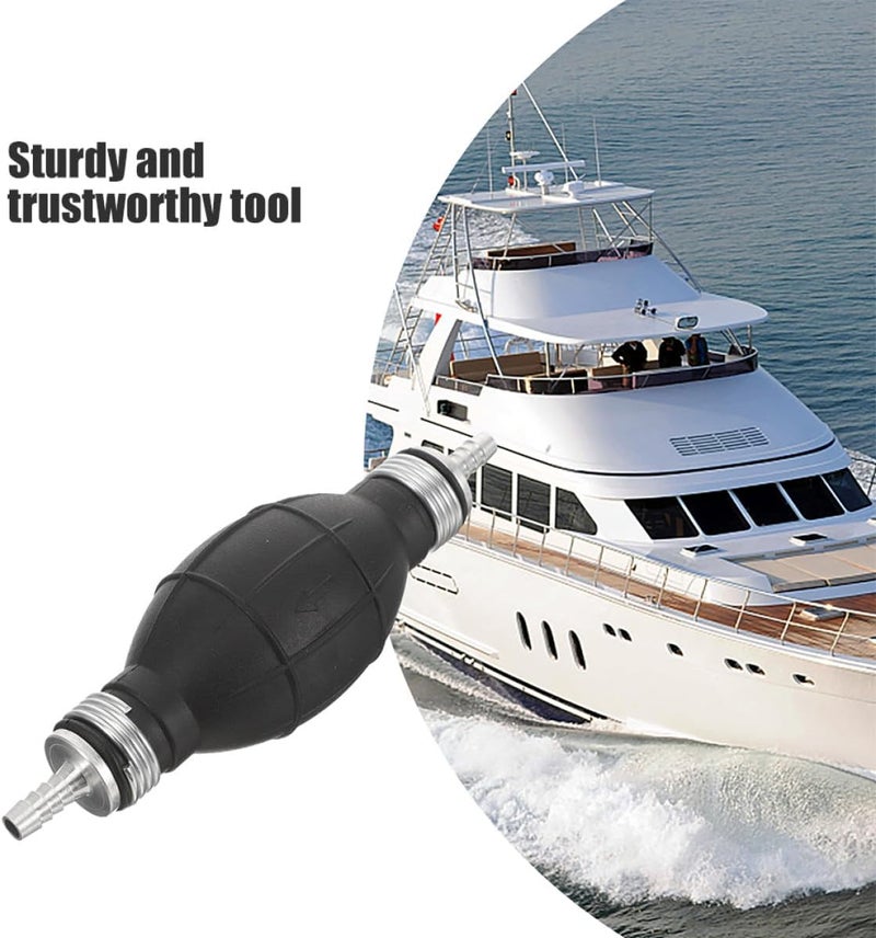 Fuel Siphon Bulb Hand Pump 10mm for Cars Motorcycles Boats Manual Transfer Pump for Gasoline Diesel Excavator for Marine and Garage Use - Image 2