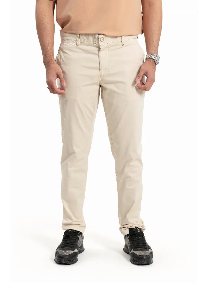 Wecre8 Men's Beige Classic Trousers